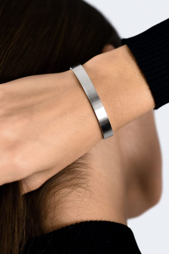 LE GRAMME - BRACELET RUBAN 21g ARGENT 925 LISSE BROSSÉ