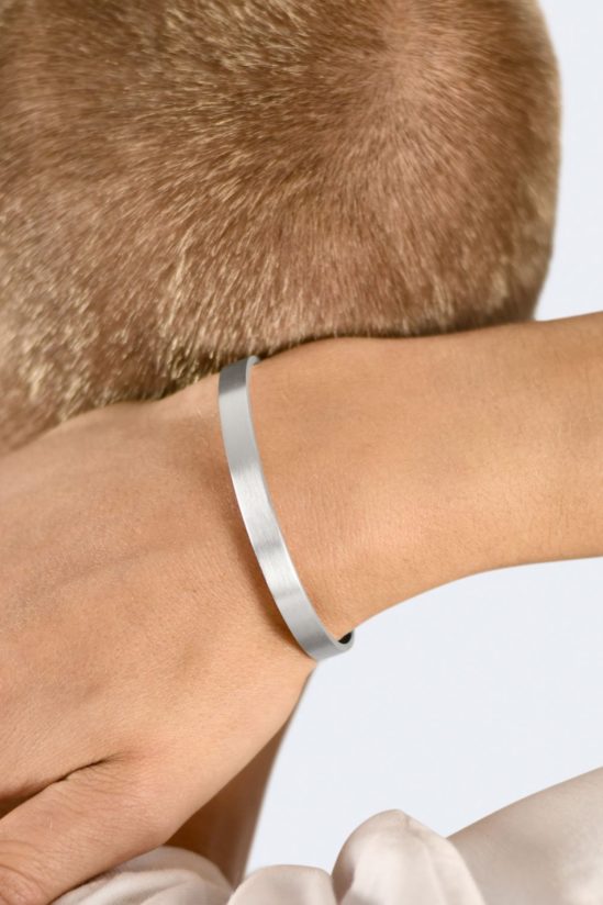 LE GRAMME - BRACELET RUBAN 21g ARGENT 925 LISSE BROSSÉ