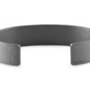 LE GRAMME - BRACELET RUBAN 41g ARGENT NOIR 925 LISSE BROSSÉ