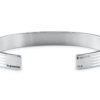 LE GRAMME - BRACELET RUBAN GUILLOCHÉ HONRIZONTAL 23g ARGENT 925 POLI